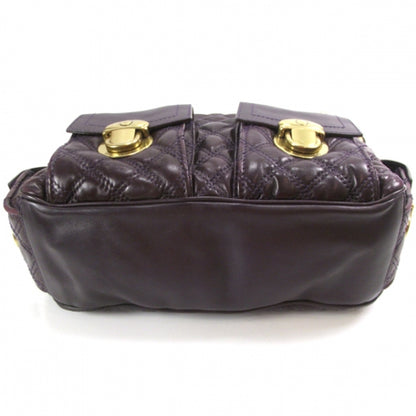 Marc Jacobs Leather Quilted Multipocket Hobo Violet 4 of 11
