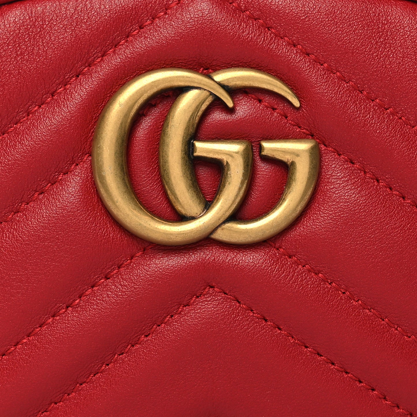 Calfskin Matelasse GG Marmont Belt Bag 75 30 Hibiscus Red