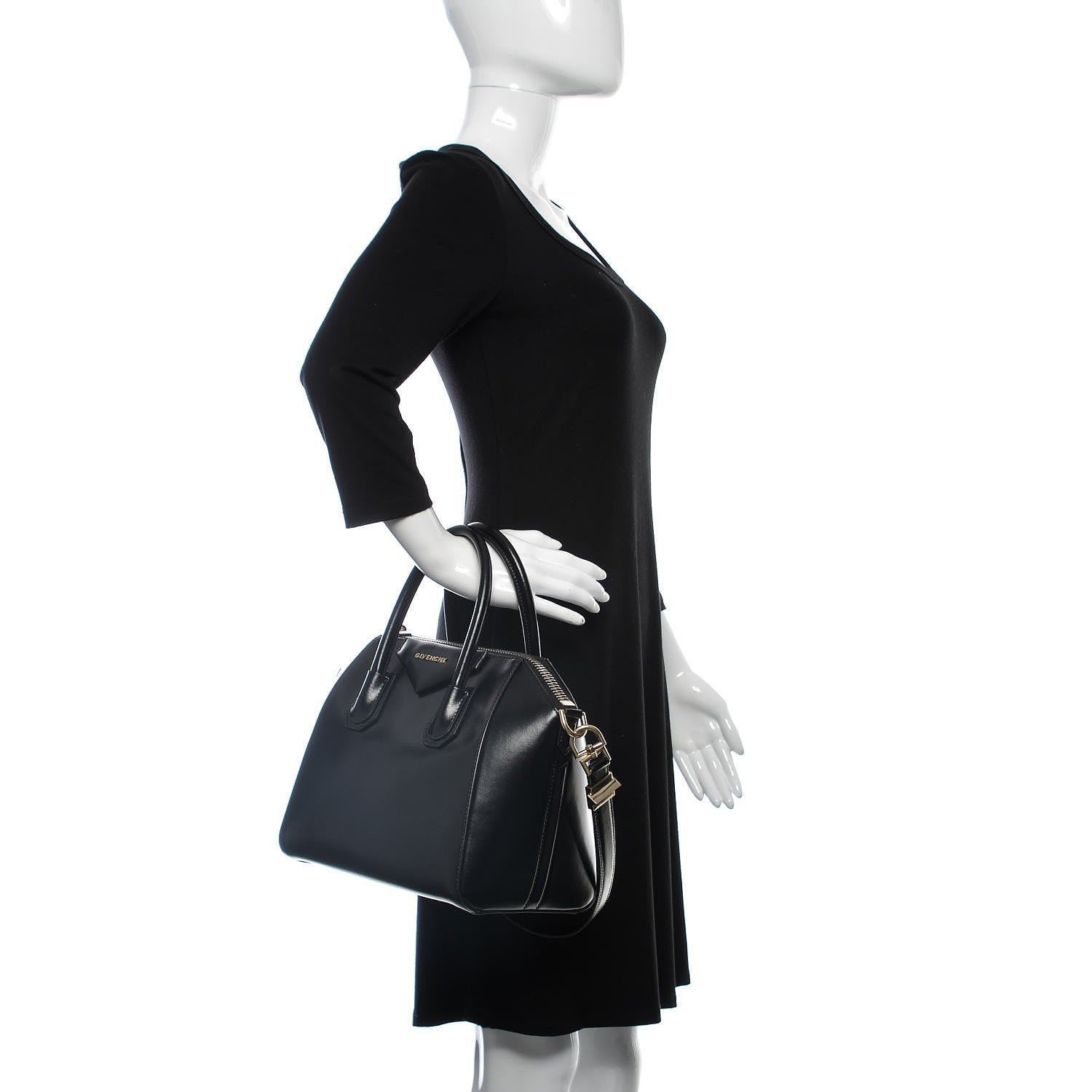Givenchy Shiny Lord Calfskin Small Antigona Black 2 of 18