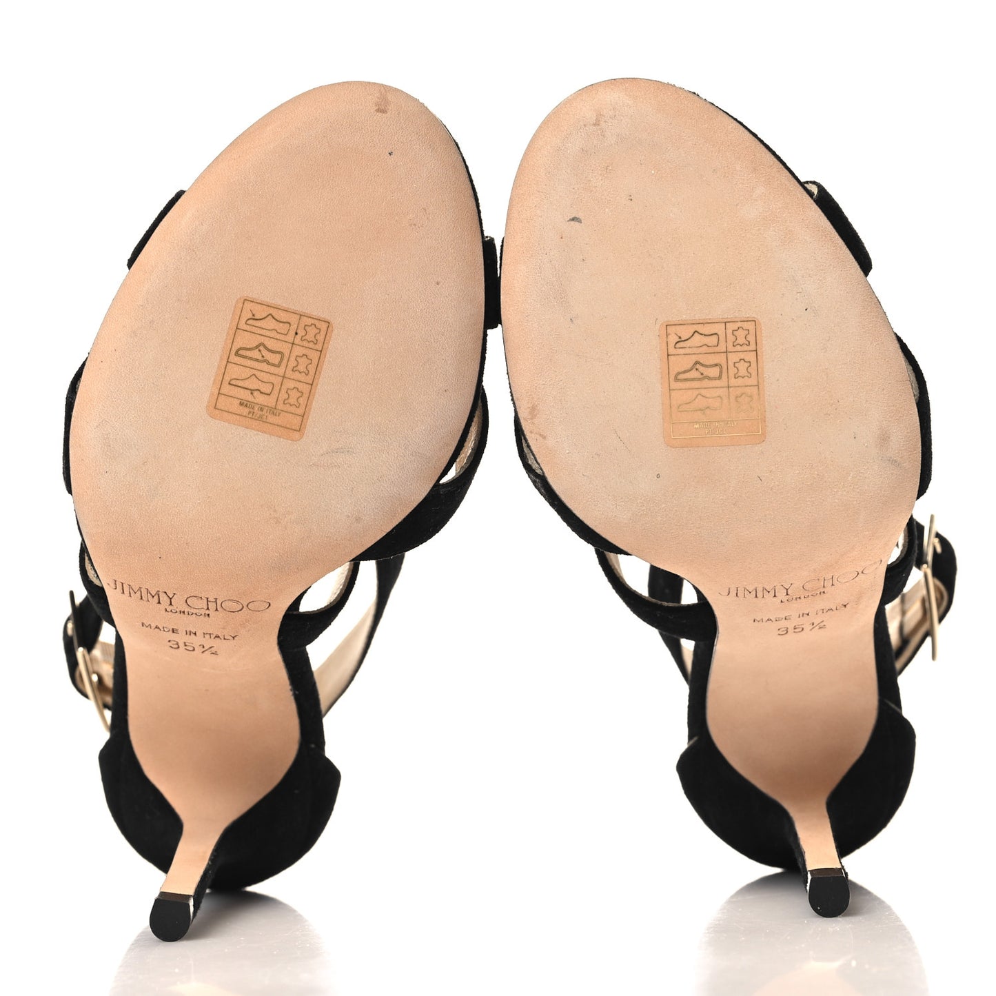 Suede Lottie Sandals 35.5 Black