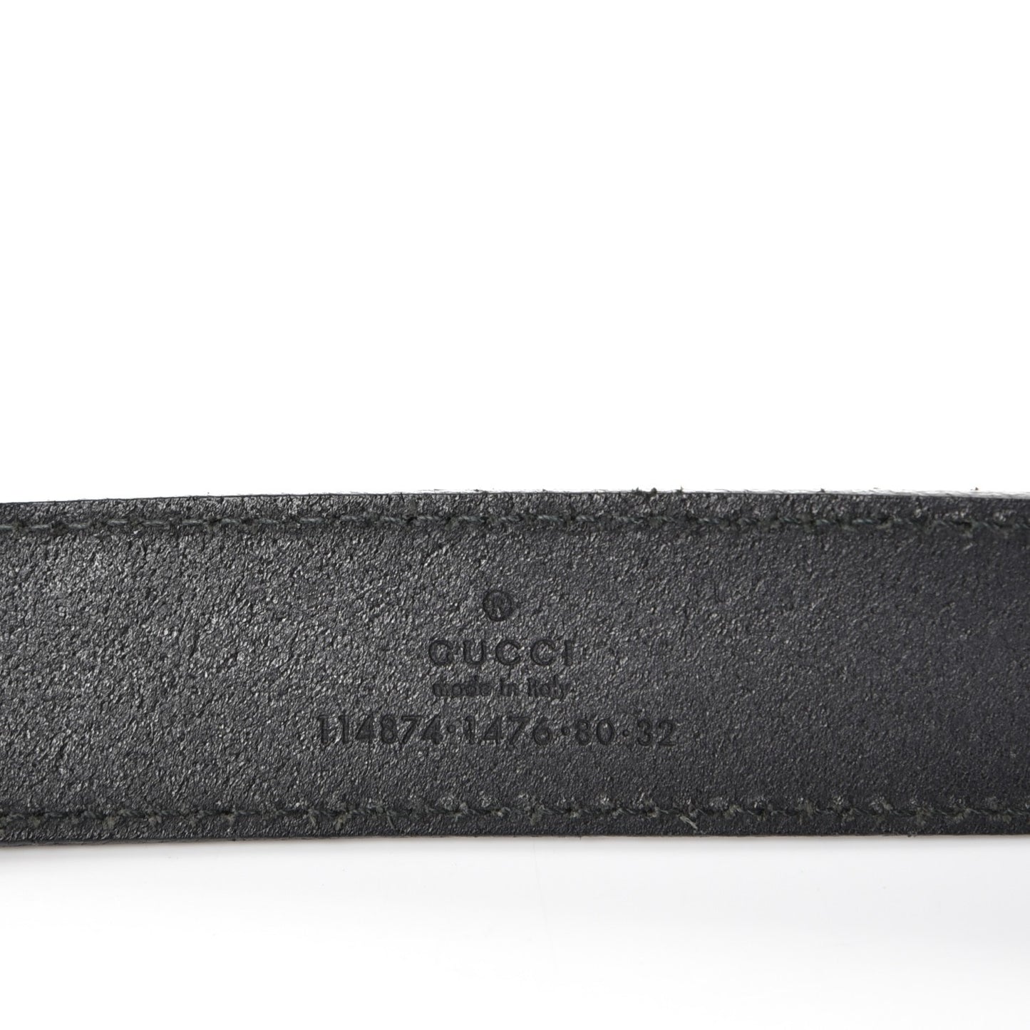 Calfskin Interlocking G Belt 80 32 Black
