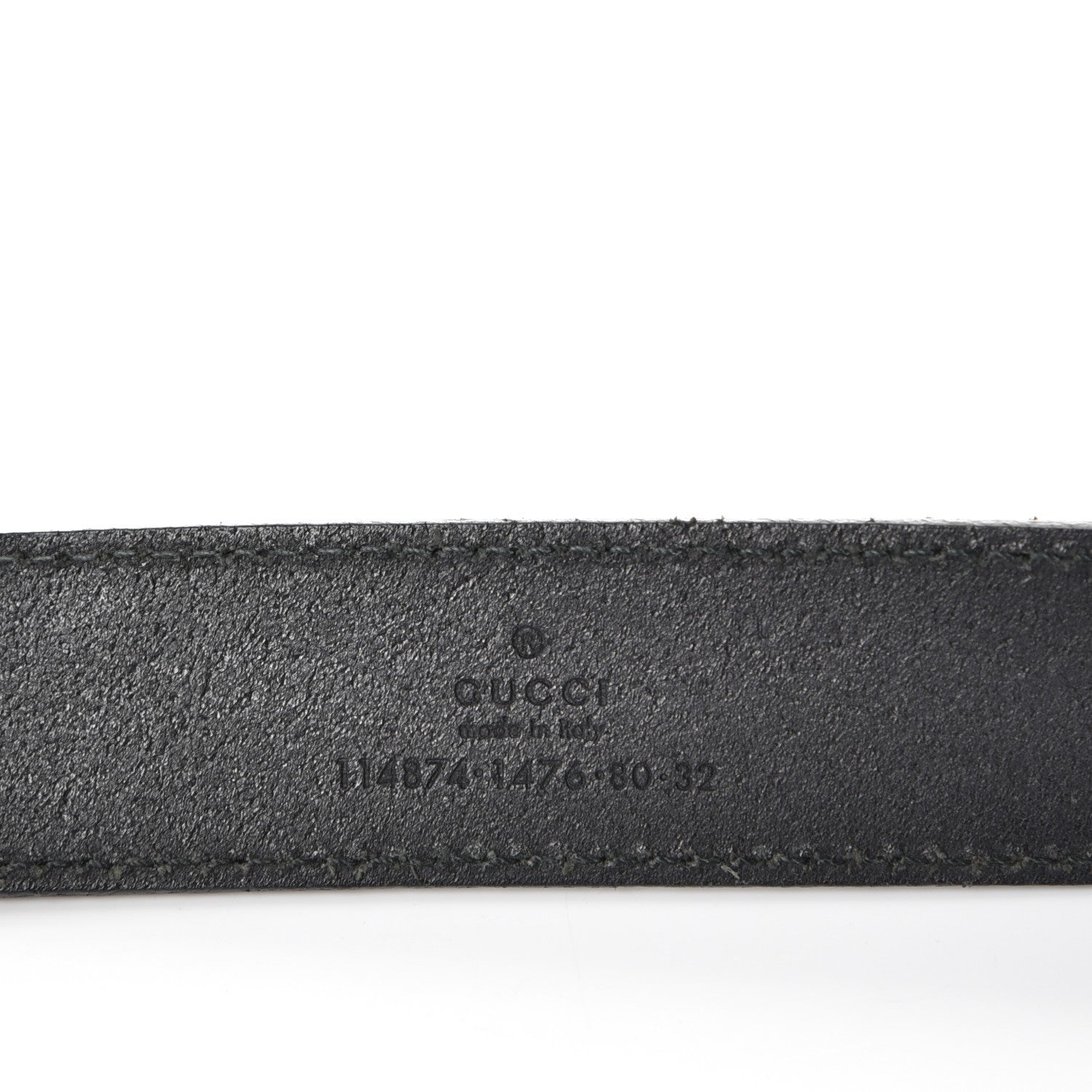 Gucci Calfskin Interlocking G Belt 80 32 Black 5 of 7