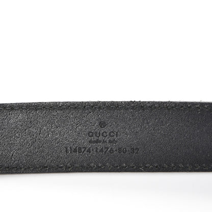 Gucci Calfskin Interlocking G Belt 80 32 Black 5 of 7