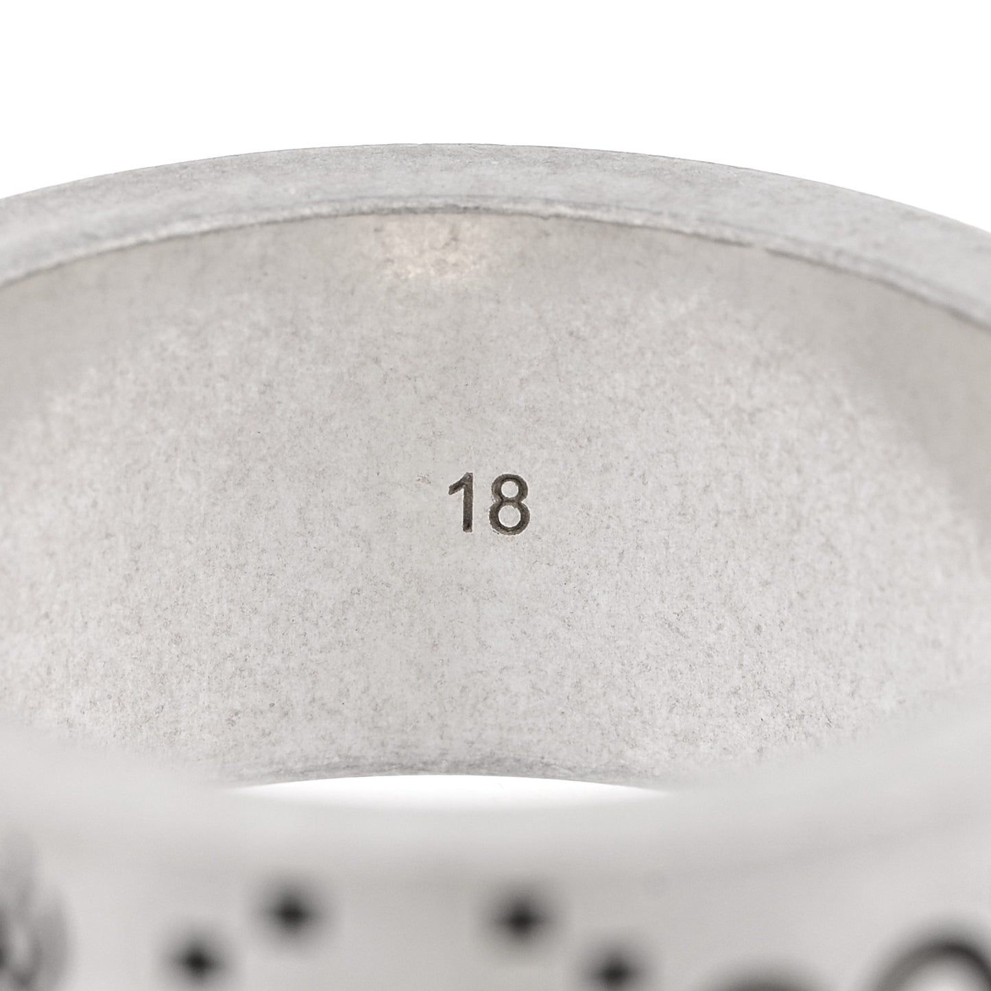 Sterling Silver GG Bee Band Ring 58 8.25