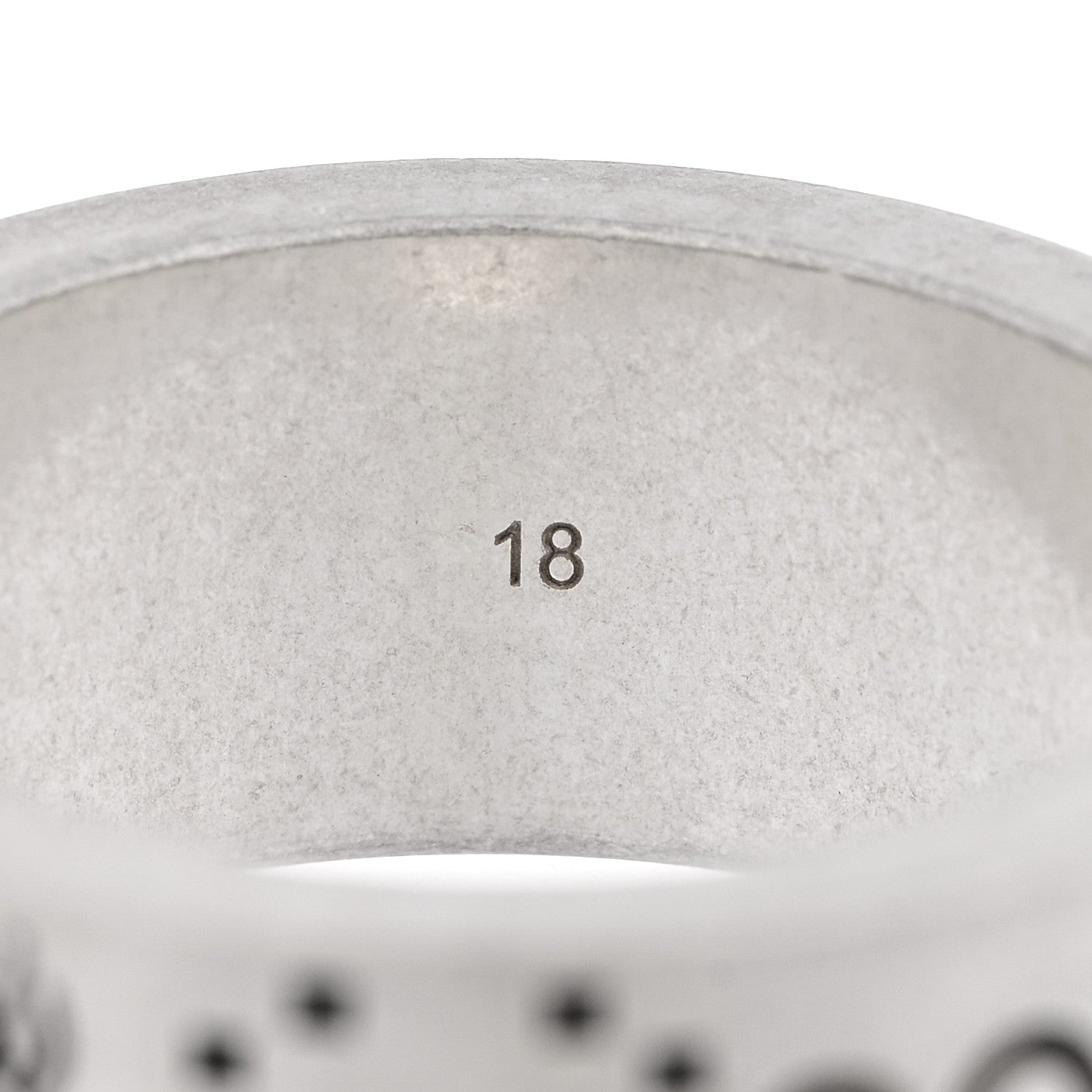 Gucci Sterling Silver GG Bee Band Ring 58 8.25 6 of 6