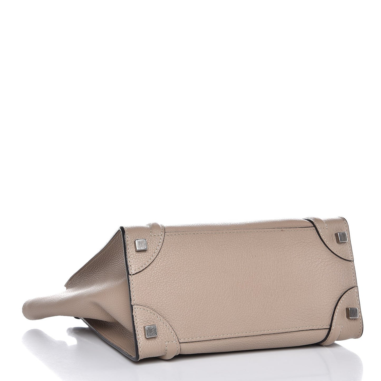 Drummed Calfskin Micro Luggage Dune