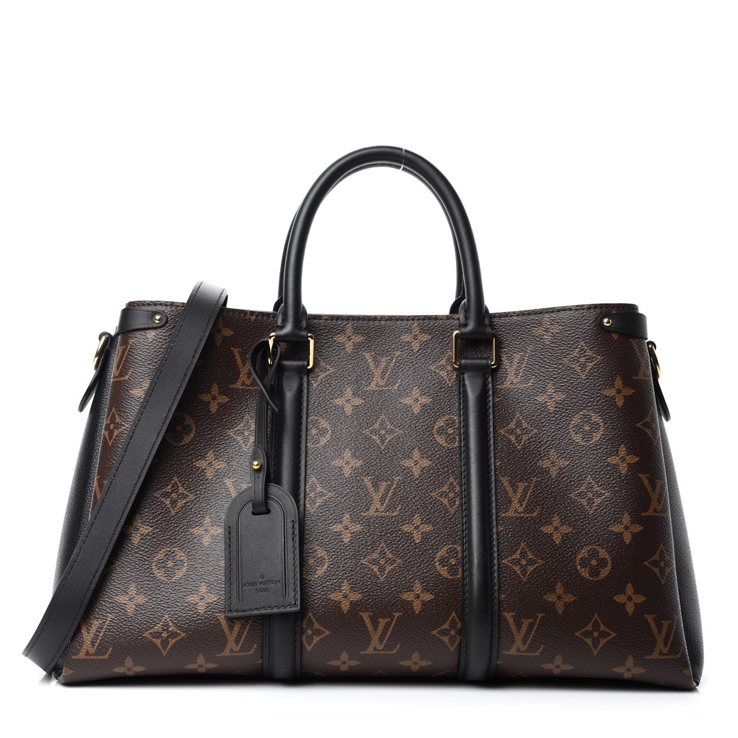 Louis Vuitton Monogram Soufflot MM Black 1 of 10