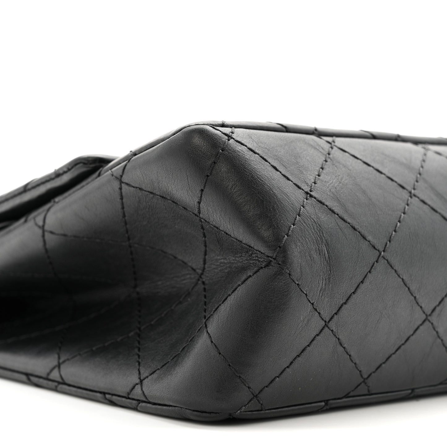 Aged Calfskin Quilted 2.55 Reissue 226 Flap Black
