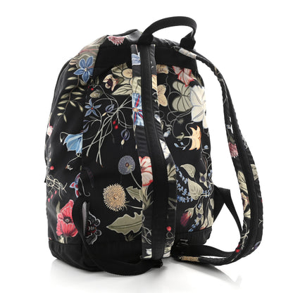 Gucci Canvas D-Active Flora Floral Knight Backpack Black 3 of 13