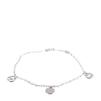 Hermes 18K White Gold Dada Baby Rocking Horse Charm Bracelet 1 of 5