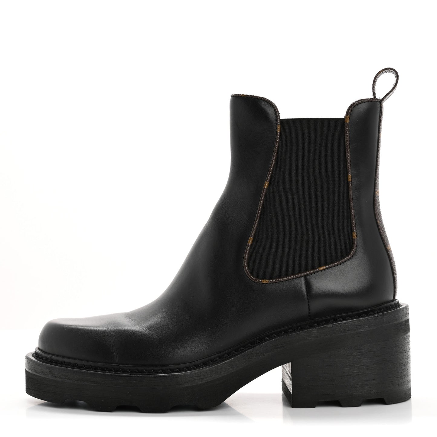 Calfskin Monogram Beaubourg Ankle Boots 38 Black