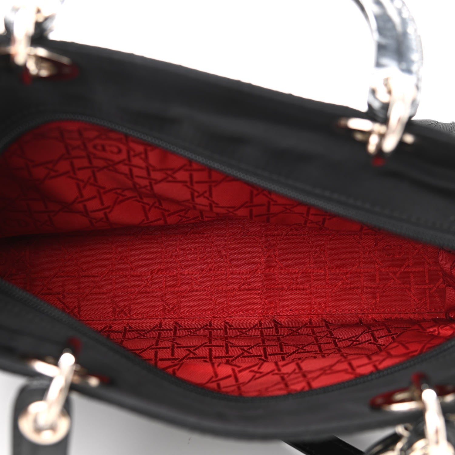 Christian Dior Nylon Cannage Large Lady Dior Black 5 of 10