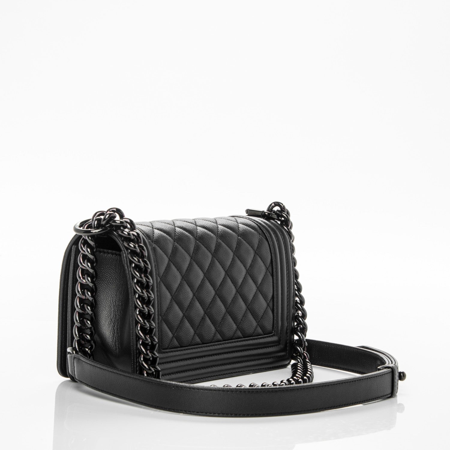 Chanel Caviar Quilted Small Boy Flap Black 3 of 7