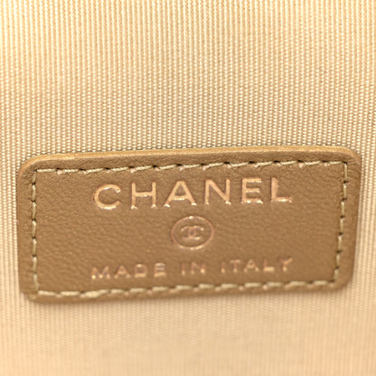 Chanel Lambskin Quilted Pearl Crush Mini Vanity Case With Chain Light Purple 6 of 10