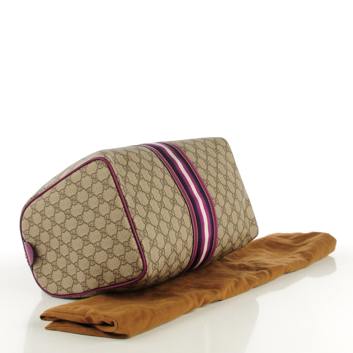 GG Plus Monogram Web Medium Joy Boston Purple