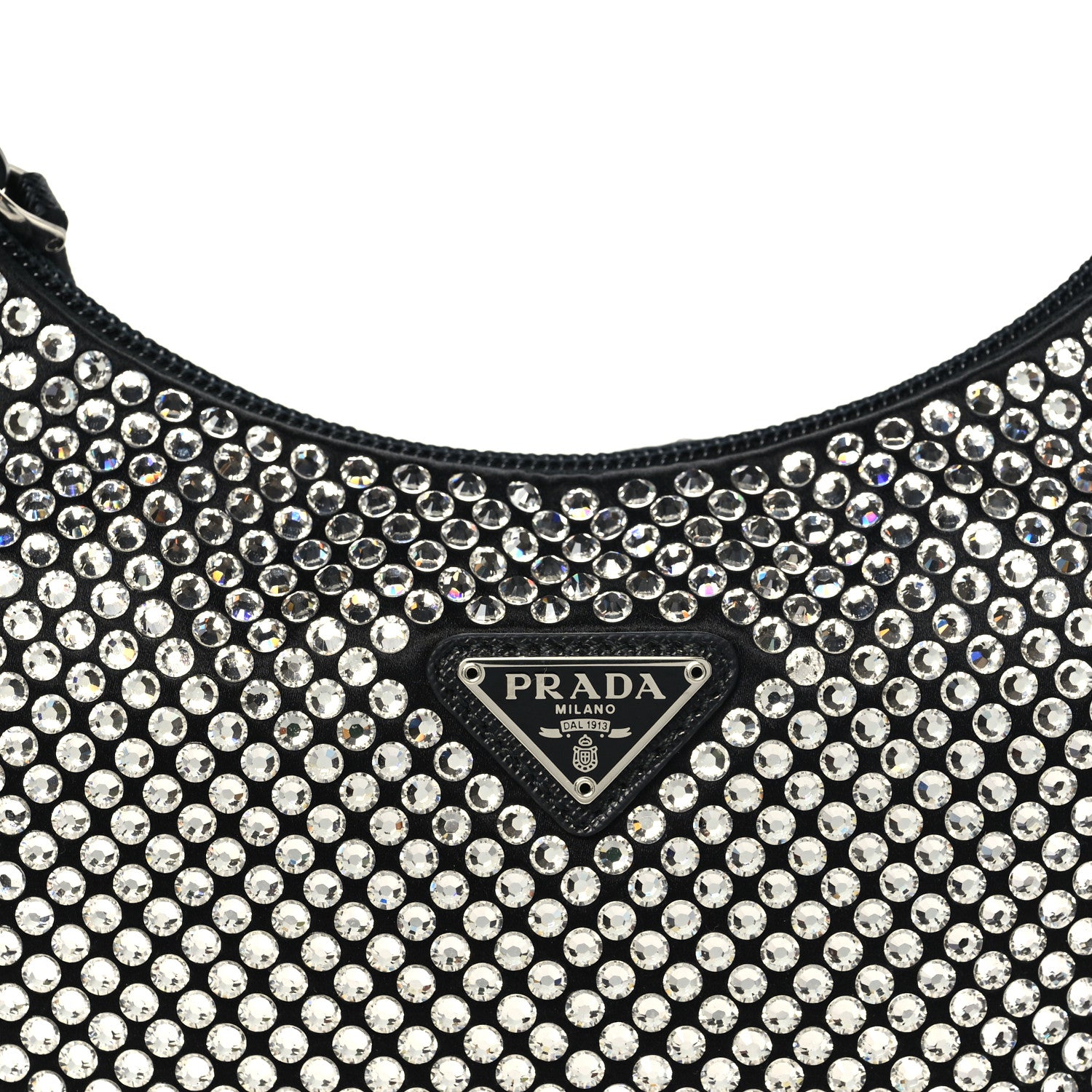 Prada Satin Crystal Mini Re-Edition 2000 Bag Cristal 8 of 10