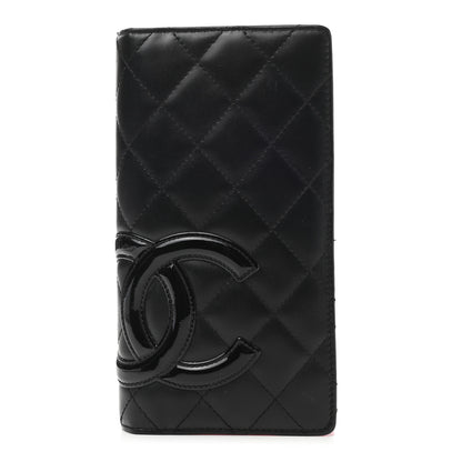Chanel Calfskin Quilted Cambon Yen Wallet Black 1 of 12