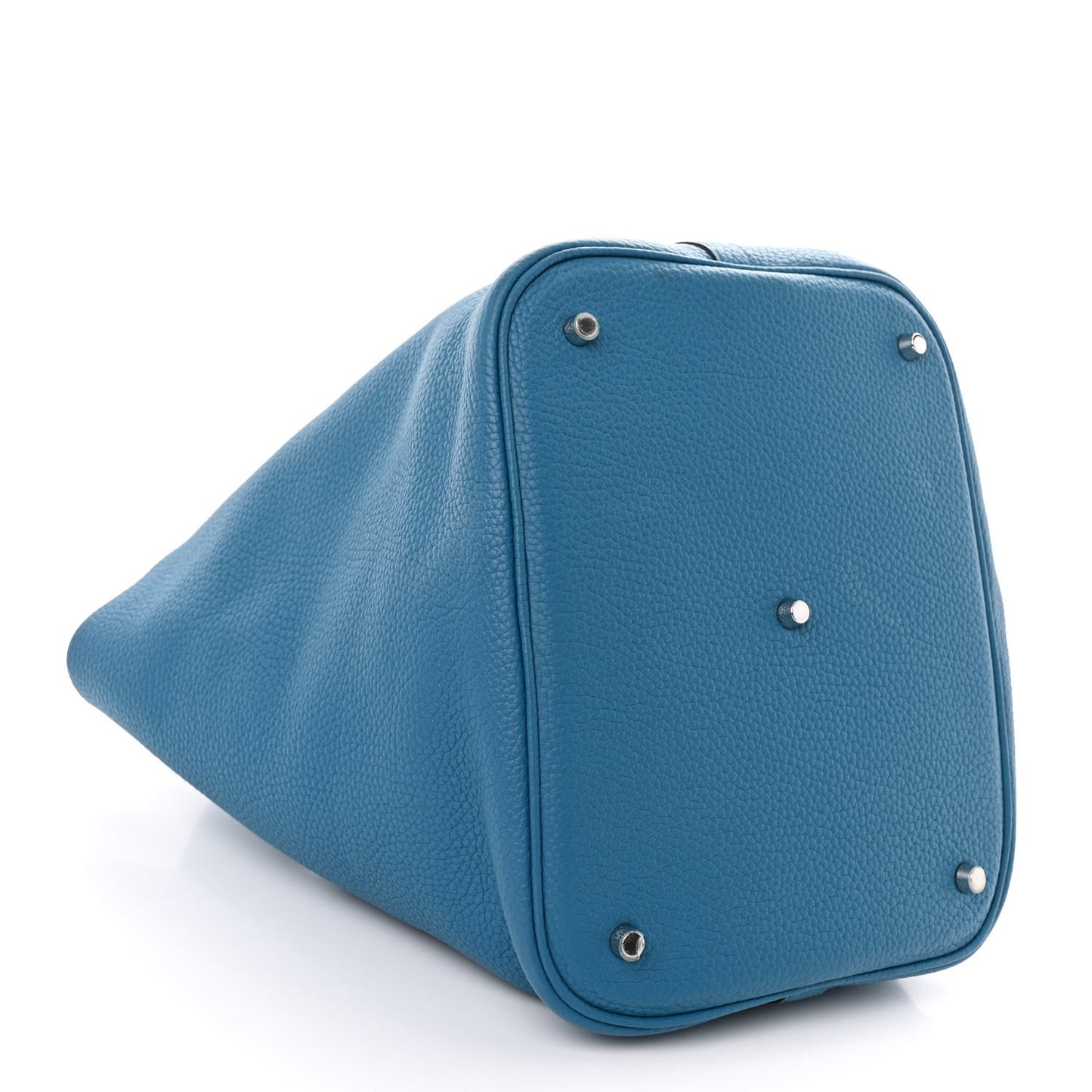 Taurillon Clemence Picotin Lock 26 GM Bleu Izmir