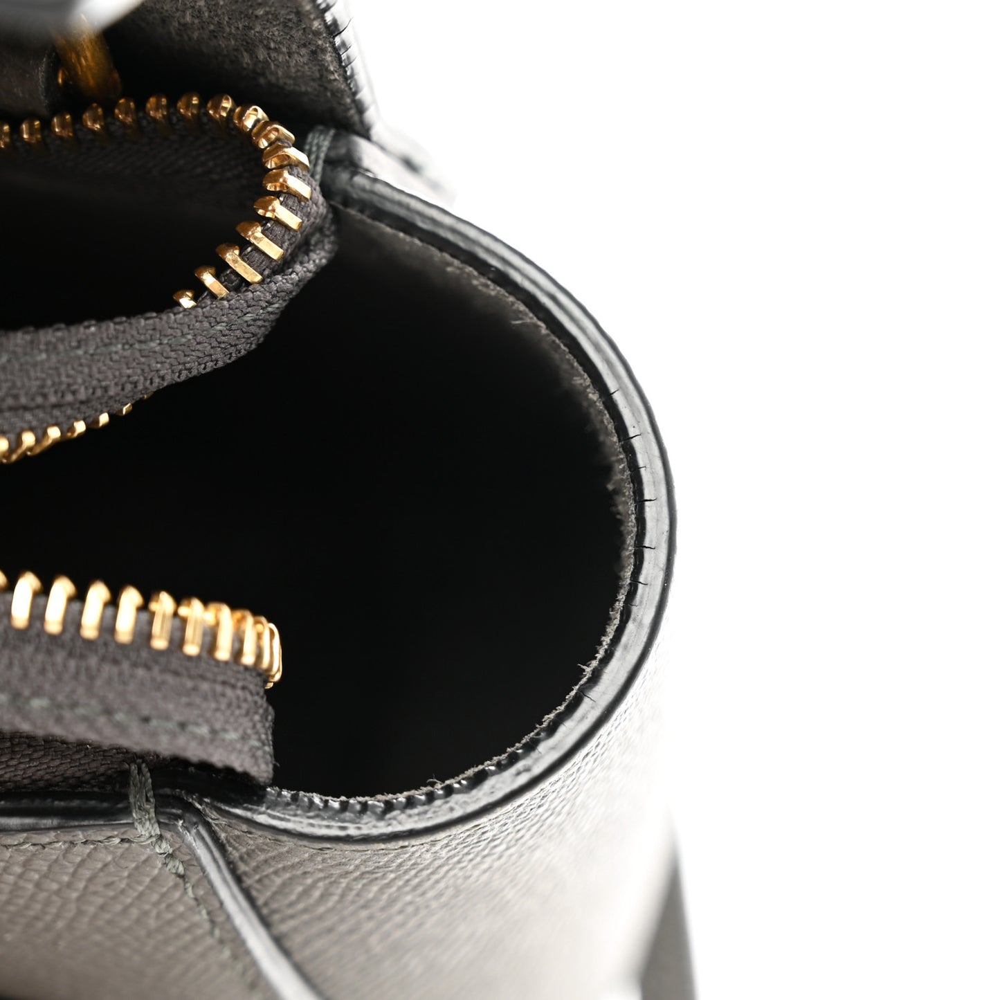 Grained Calfskin Pico Belt Bag Grey