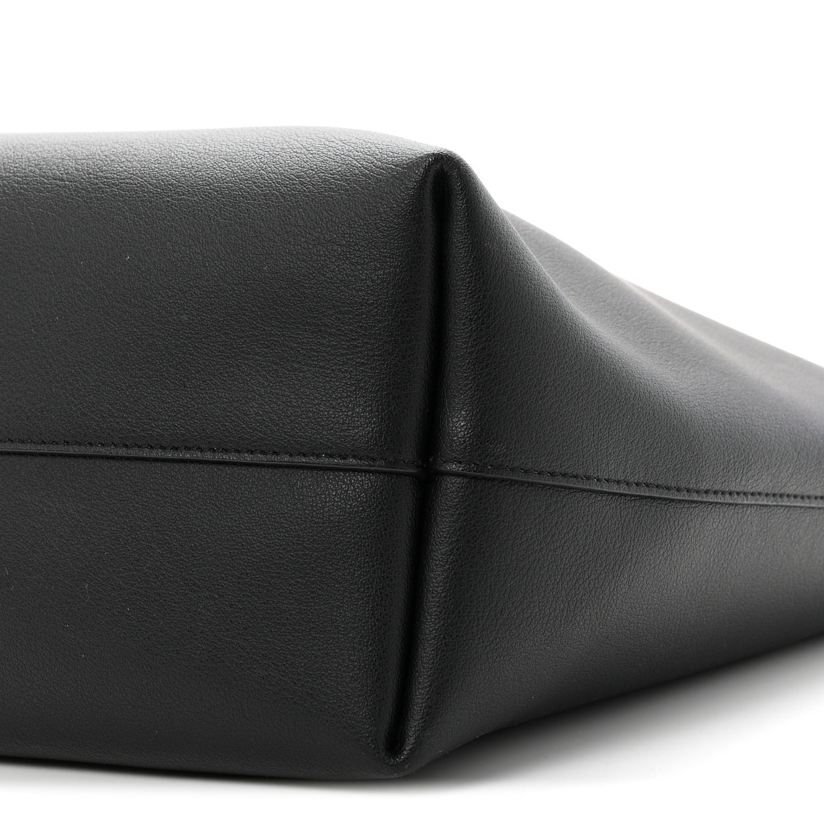 Calfskin Large Shopping Tote Black