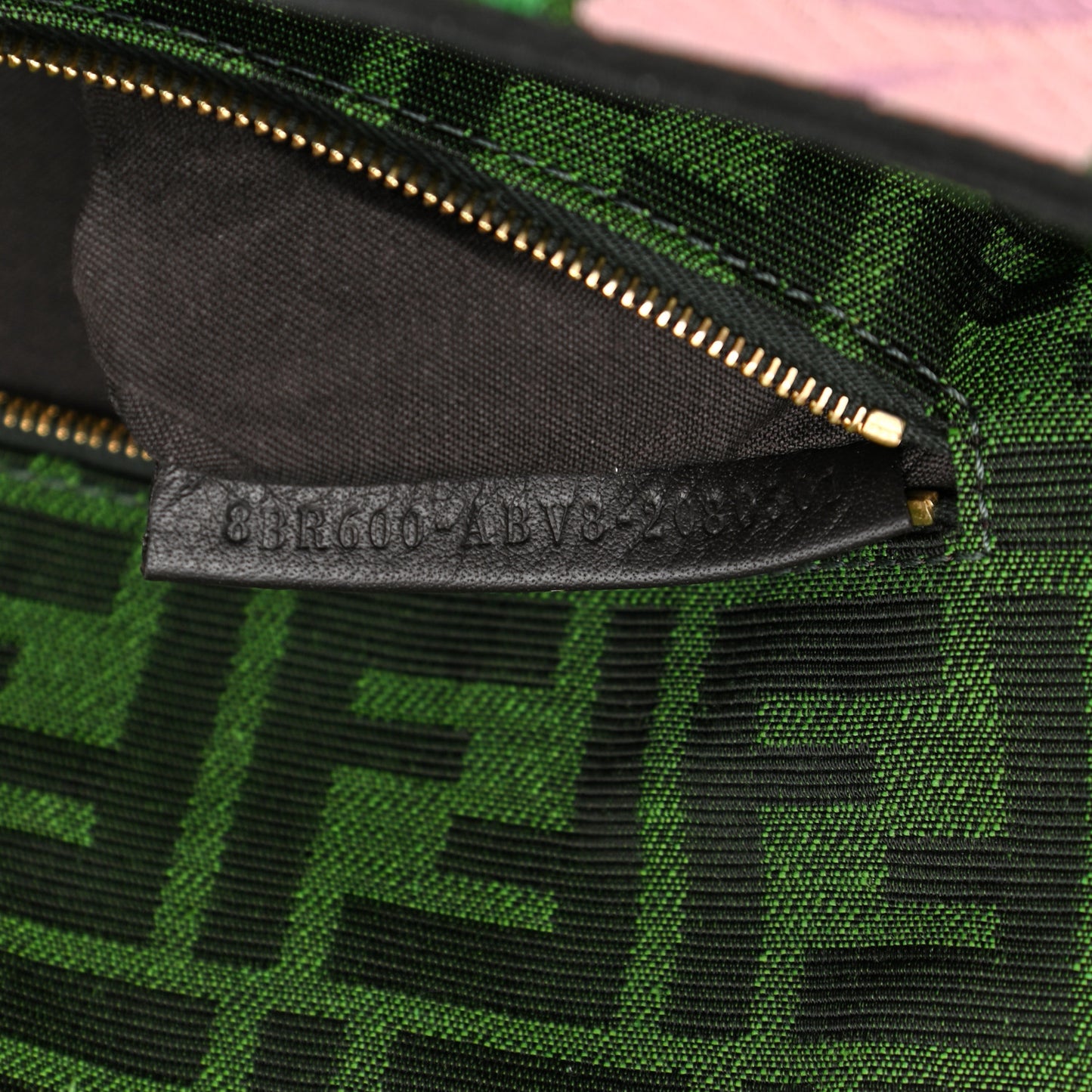 Fabric Jacquard FF 1974 Fringe Floral Embroidered Baguette Verde Multcolor