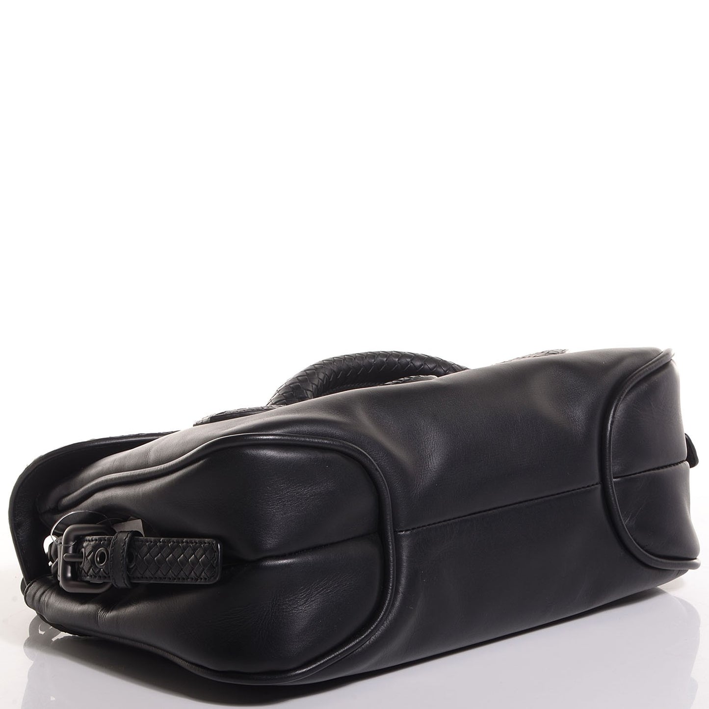 New Calf Micro Intreccio Riatto Bag Nero Black