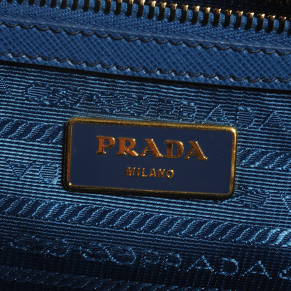 Prada Saffiano Lux Small Tote Cobalto 7 of 8