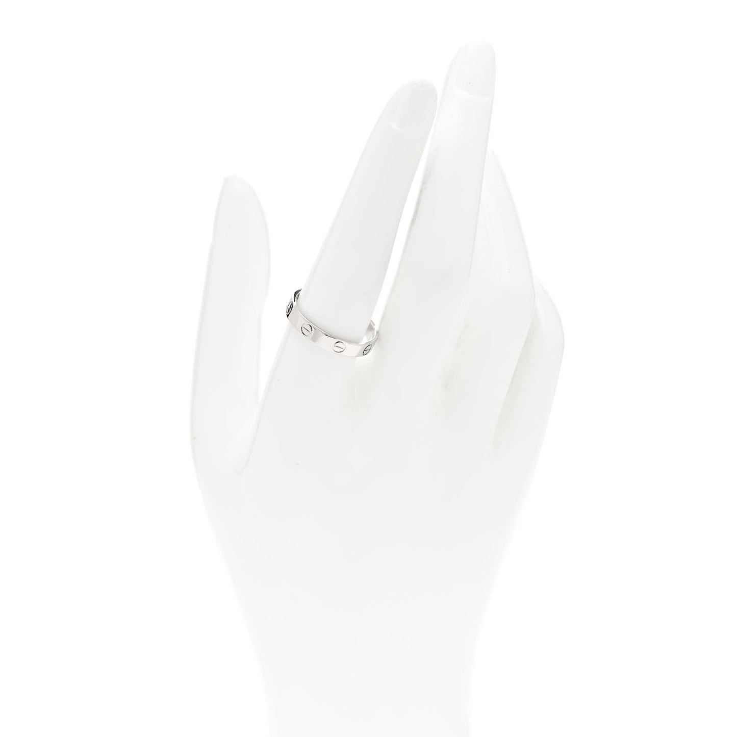 18K White Gold 3.5mm LOVE Wedding Band Ring 59 8.75
