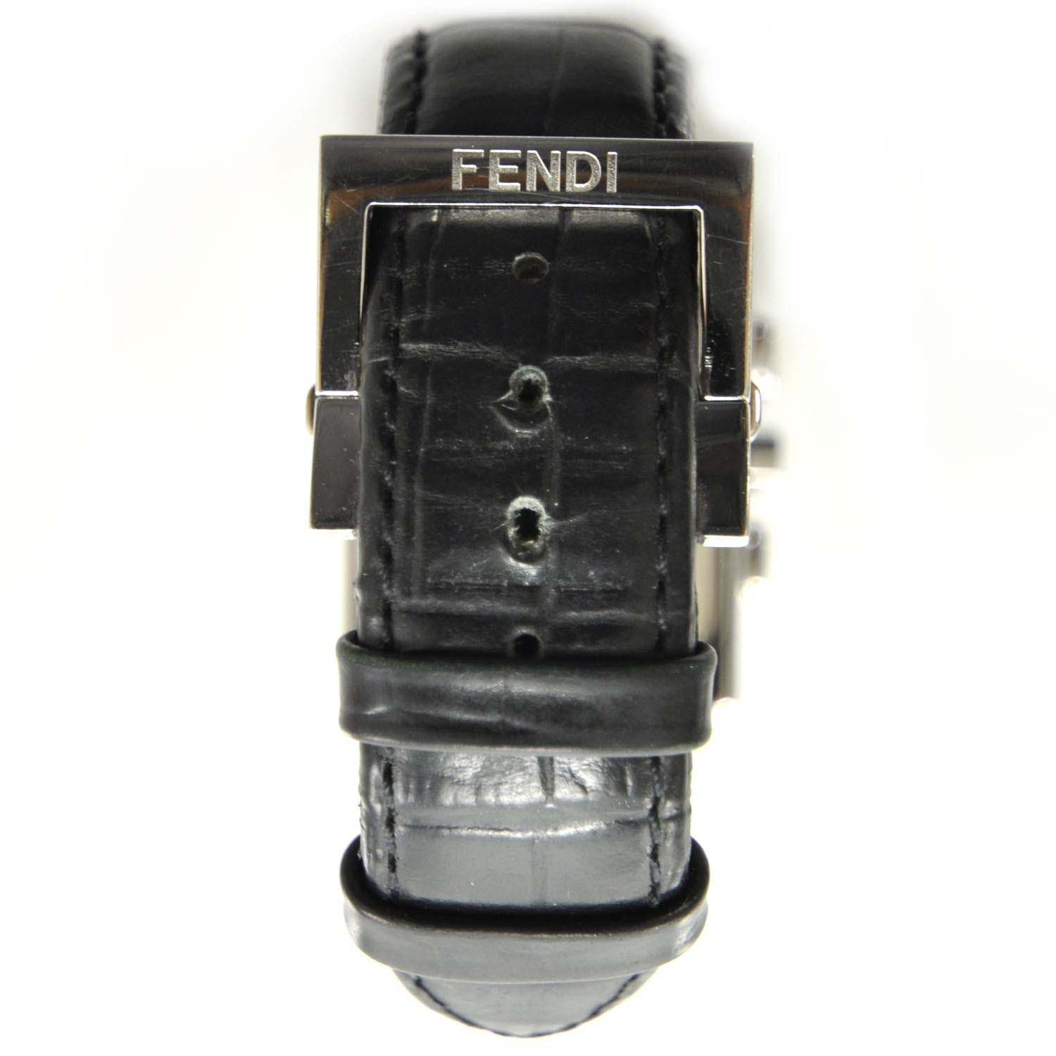 Fendi Stainless Steel Alligator 32mm Orologi Quartz Watch Black 4 of 7