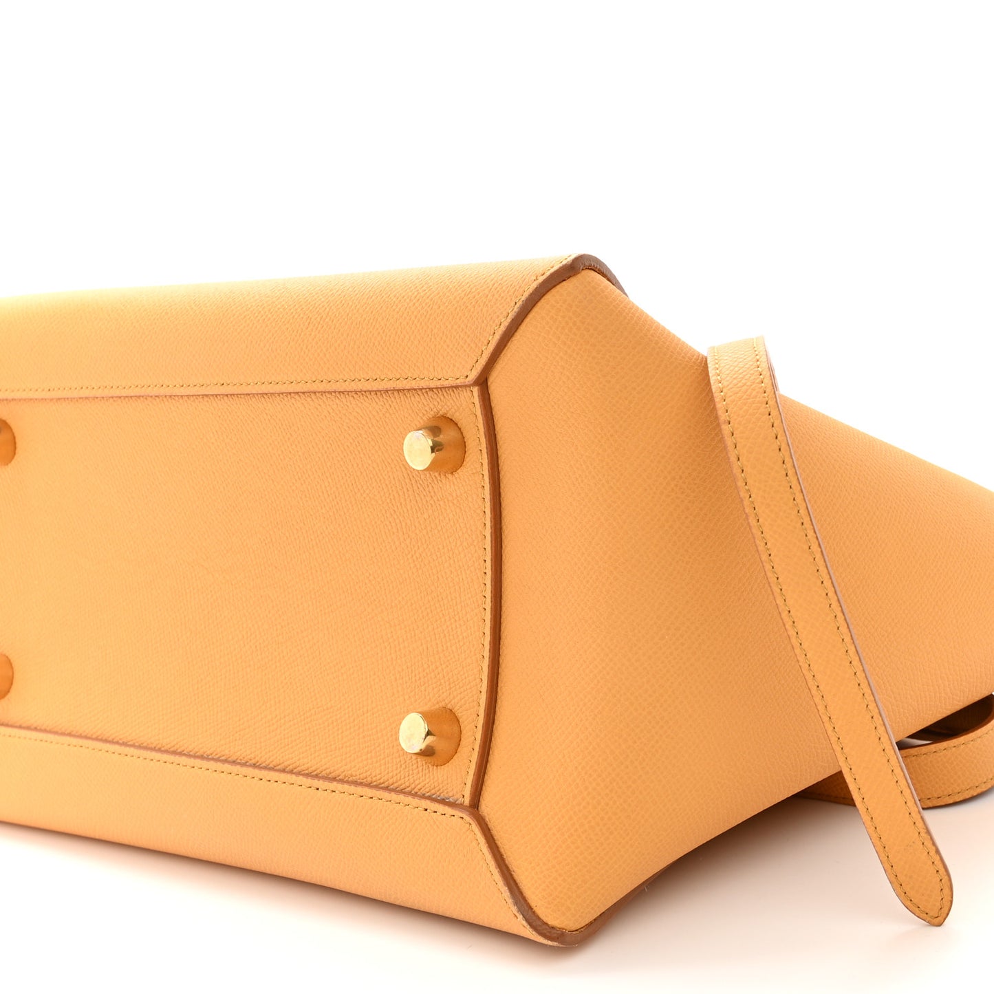 Grained Calfskin Mini Belt Bag Amber