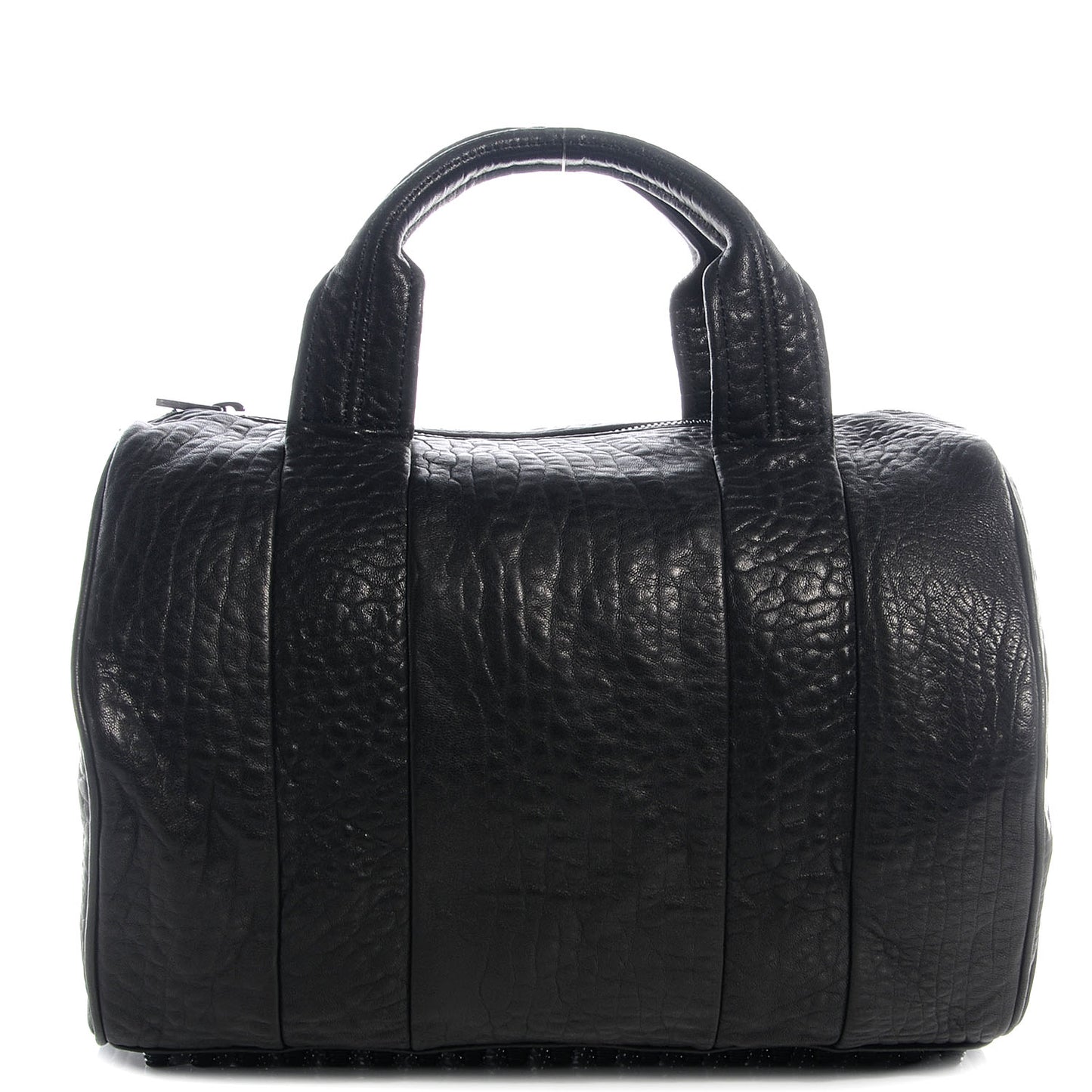 Pebbled Leather Rocco Black w Black Hardware
