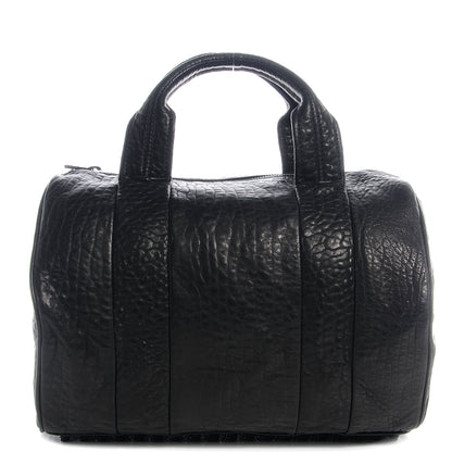 Alexander Wang Pebbled Leather Rocco Black w Black Hardware 1 of 7