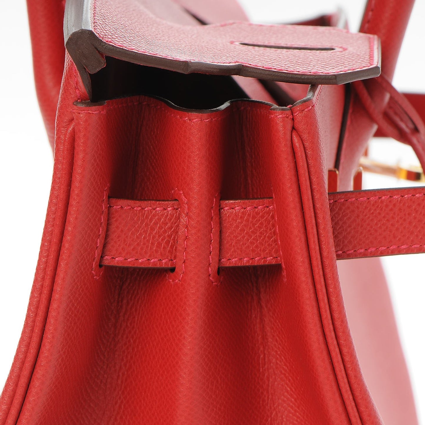 Epsom Birkin 30 Rouge Casaque