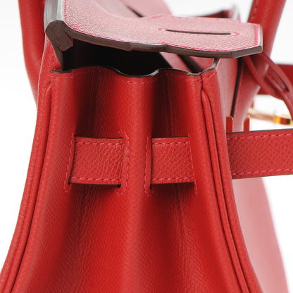 Hermes Epsom Birkin 30 Rouge Casaque 15 of 35