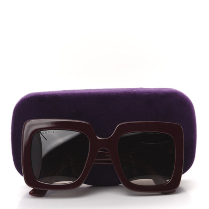 Gucci Acetate Oversize Sunglasses GG0328S Red 7 of 7