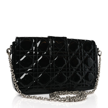 Christian Dior Patent Cannage New Lock Pouch Black 3 of 8