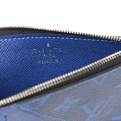 Louis Vuitton Monogram Taiga Coin Card Holder Cobalt 6 of 8