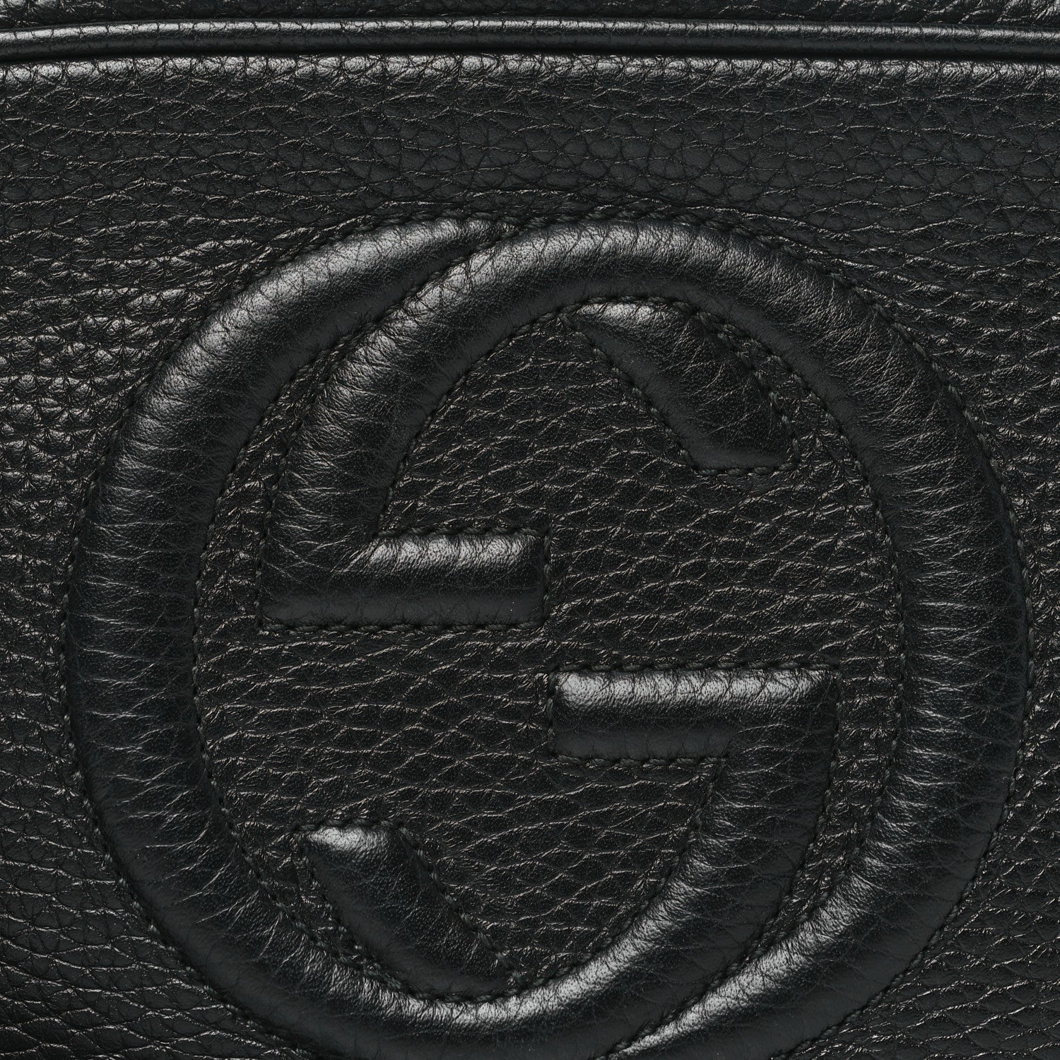 Gucci Pebbled Calfskin Mini Soho Disco Bag Black 8 of 10