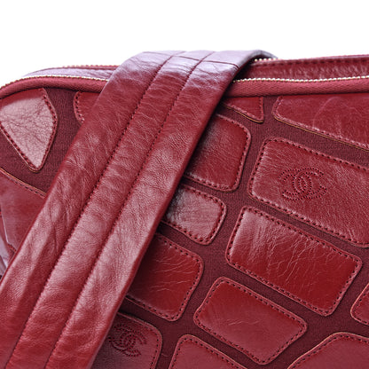 Chanel Lambskin Jersey Scales Camera Case Bordeaux 9 of 13