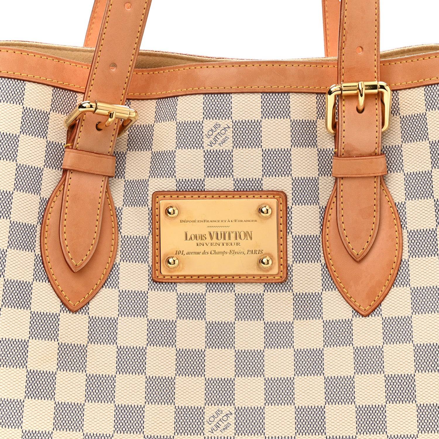 Louis Vuitton Damier Azur Hampstead MM 7 of 11