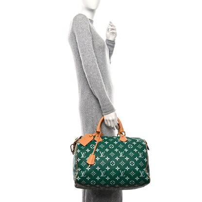 Louis Vuitton Calfskin Monogram Speedy P9 Bandouliere 40 Green 2 of 11