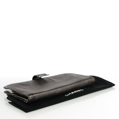 Chanel Perforated Lambskin CC Clutch Metallic Dark Grey 4 of 7