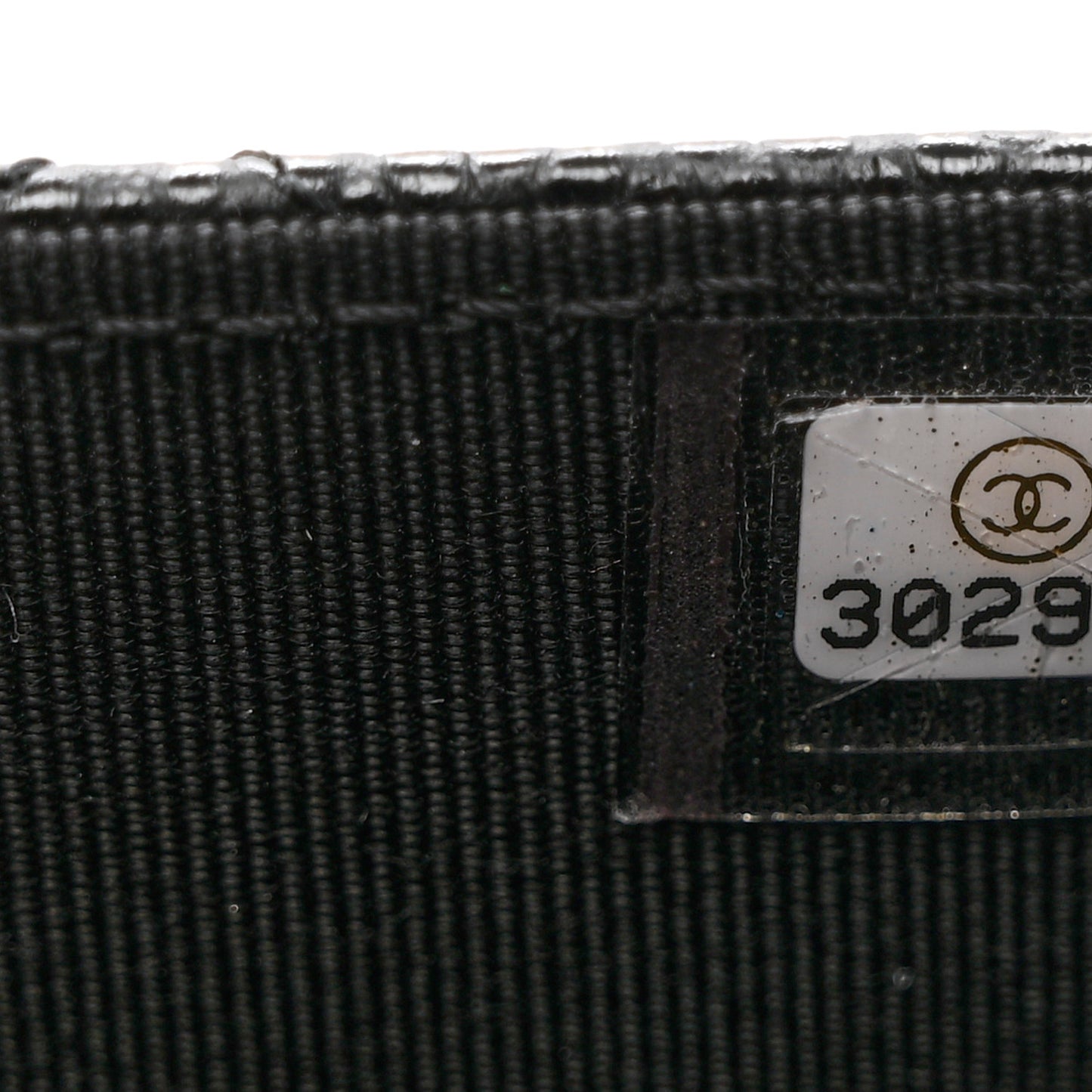 Caviar Quilted Flap Card Holder Wallet Black
