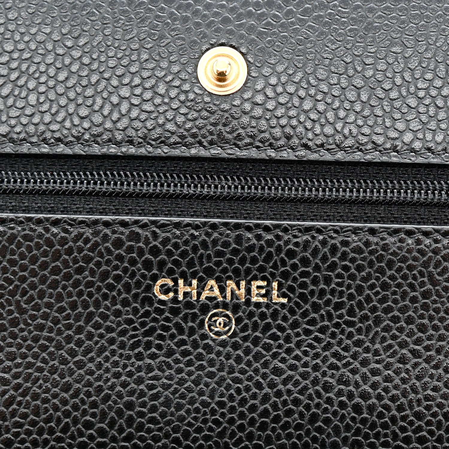 Chanel Caviar Quilted Wallet on Chain WOC Black 6 of 13