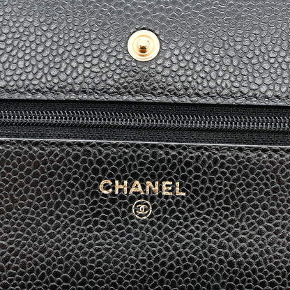 Chanel Caviar Quilted Wallet on Chain WOC Black 6 of 13