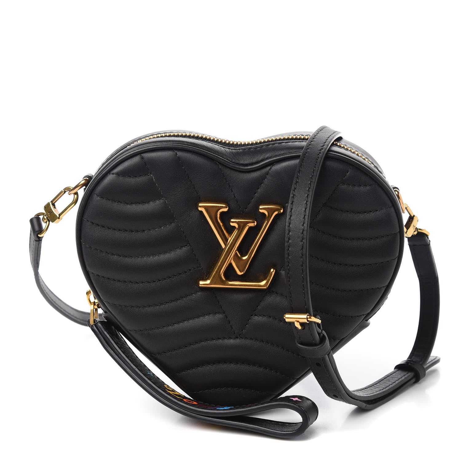 Louis Vuitton Calfskin New Wave Heart Bag Black 1 of 7