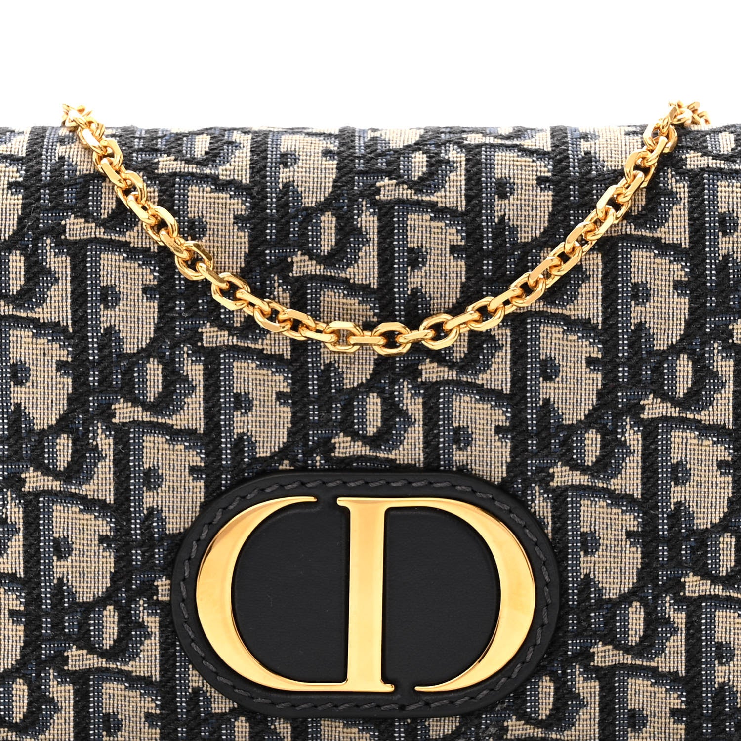 Christian Dior Oblique 30 Montaigne 2-In-1 Pouch Blue 7 of 10