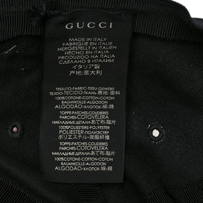 Gucci X MLB Cotton NY Yankees Baseball Hat 57-61 Black 6 of 9