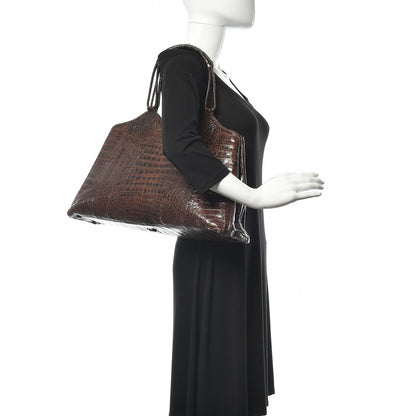 Nancy Gonzalez Crocodile Tote Brown 2 of 18