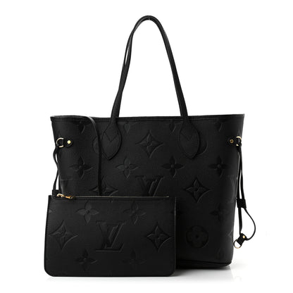 Louis Vuitton Empreinte Monogram Giant Neverfull MM Black 1 of 11